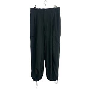 Athleisure Cargo Jogger Pants GapFit Black Utility Streetwear Size M